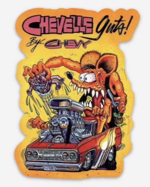 Rat Fink Hot Rod Custom MAGNET Muscle Car Vintage Chevy Chevelle Guts Classic