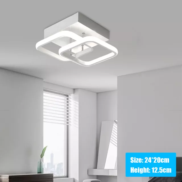 Modern LED Ceiling Light White Pendant Fixture Lamp Living Room Chandelier