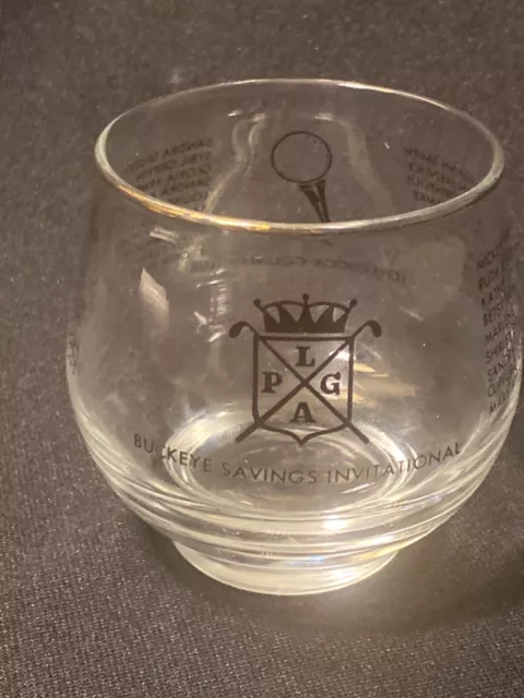 RARE 1965 LPGA Buckeye Savings Invitational Clovernook Country Club Rocks Glass