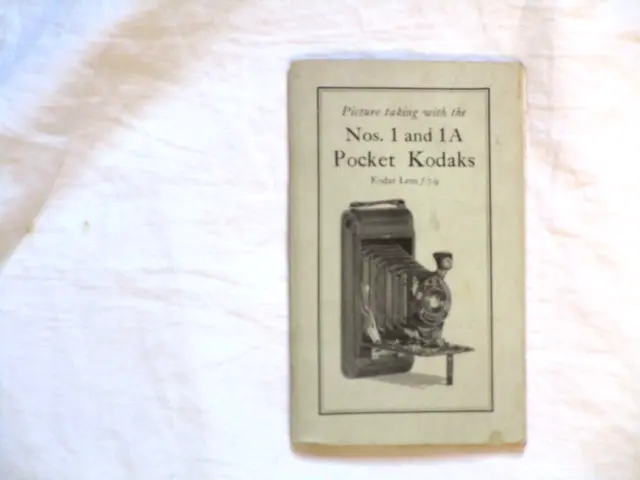 Vintage Picture Taking With The Nos. 1 & 1A Pocket Kodak Kodar Lens f.7.9 book