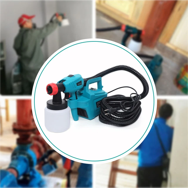 Sistema di spruzzatura a colori 800 ml colore parete spruzzatore a colori pistola a spruzzo elettrica DHL
