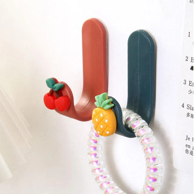 Ganchos con forma de fruta de dibujos animados ganchos sin punzones organizadores de terrazas n L3U4