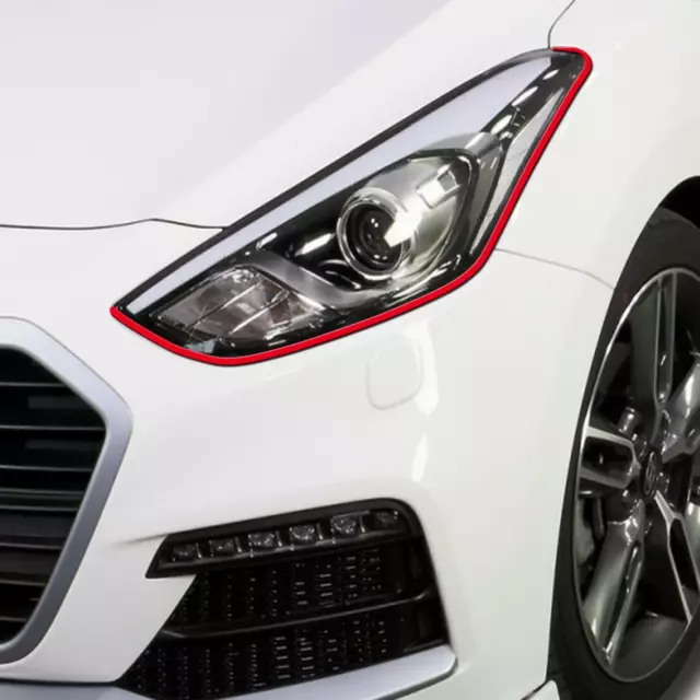 Spoilerschwert Hyundai I30N Rot Frontspoiler Folie Zubehör Tuning D017