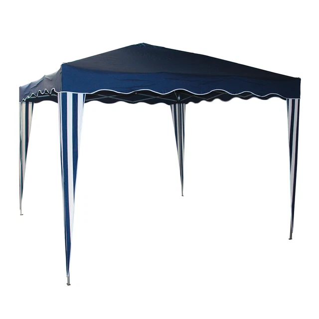 Pavillion Gartenpavillon Faltpavillon Alu/Metall 3x3m blau Garten Partyzelt