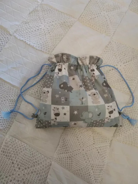 Sac à dos enfant maternelle, Sac pochon enfant, Sac crèche bébé, Sac pour doudou