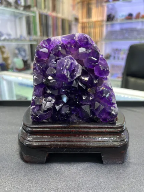 Deep Purple Amethyst With Lustery Big Crystals
