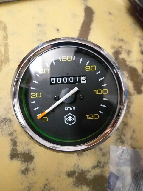 New Vespa Lml Px 80 125 150 200 Speedo Meter 0-120Kmph Chrome Rim