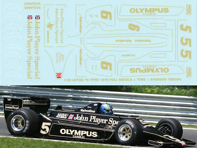 1/43 Lotus Ford 79 1978 Peterson ANDRETTI JARIER Decals TB Decal TBD55 