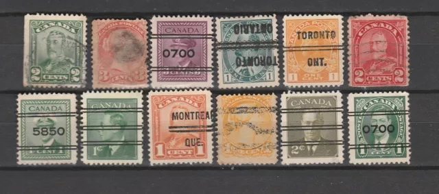 Rois Reines Et Princes Du Canada - Lot De Timbres Oblitérés Du Canada