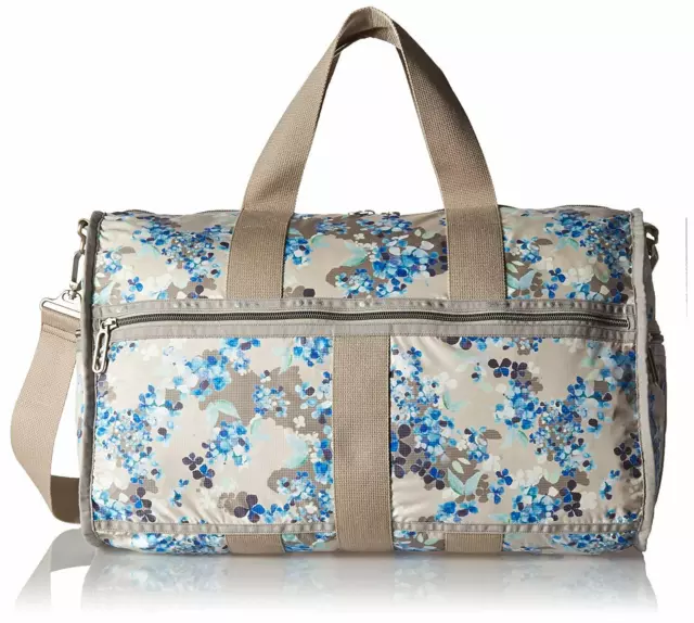 LeSportsac Women's CR Large Weekender Tote Duffel Bag in Flower Cluster Khaki