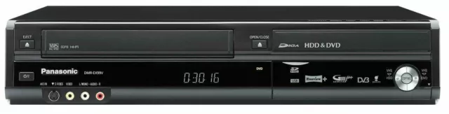 Panasonic DMR-EX99V HDD / DVD/VHS Grabadora de Vídeo 250GB Disco Duro Grabadora