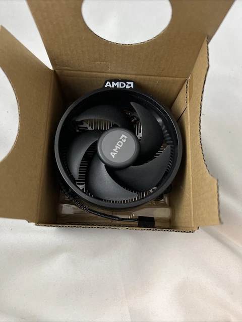 AMD WRAITH STEALTH Socket AM4 4-Pin Connector CPU Cooler with Aluminum ...