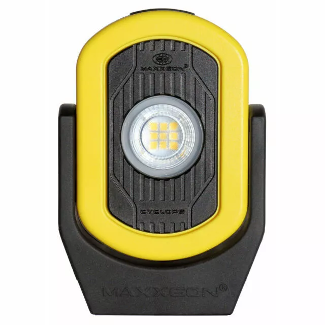 Maxxeon MXN00812 Cyclops USB Rechargeable LED Work Light Magnet 720Lm - YELLOW