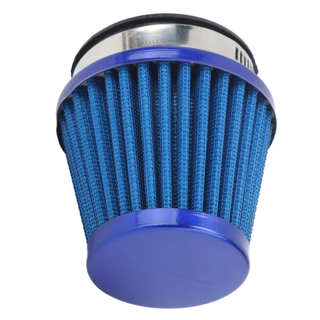 (Blu) Filtro a induzione aria calibro pesante 50 mm per moto fuoristrada ATV Quad
