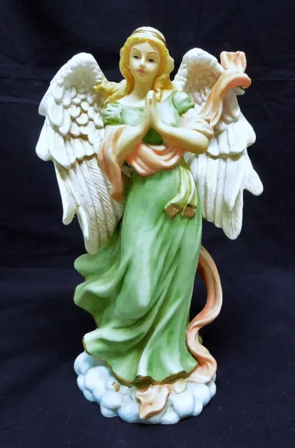 Beautiful Porcelain Bisque Angel Figurine