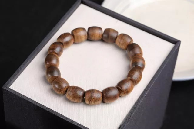 12MM Chinese collection wood Bracelet natural Agarwood precious wood Bracelet