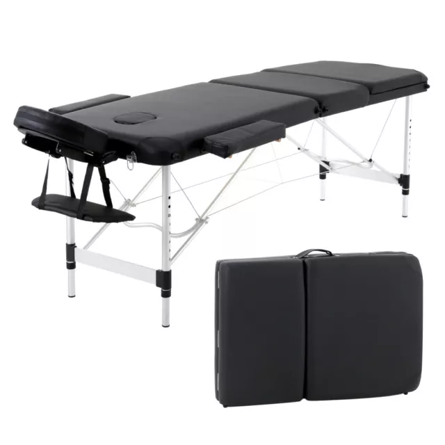 Portable Folding Massage Table Spa Bed 2/3 Section Salon Tattoo Treatment Couch