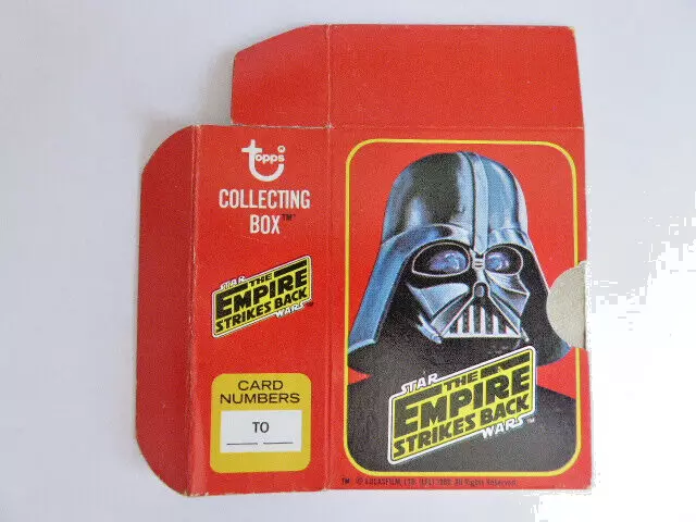 Star Wars The Empire Strikes Back Topps Gum Collectors Card Empty Box 1980