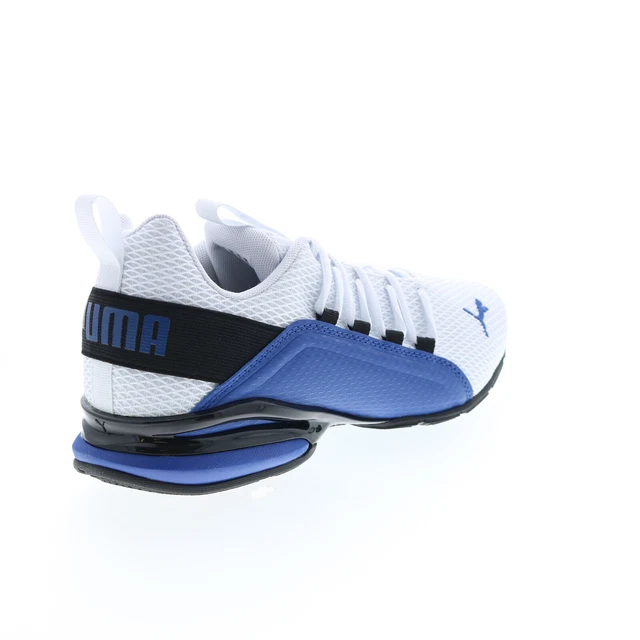 Puma Axelion Interest MG 37790001 Mens White Canvas Athletic Running Shoes 8