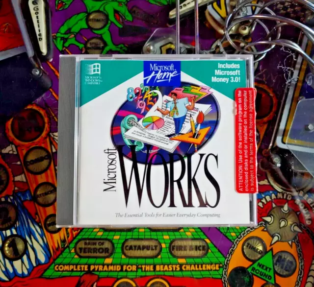 Microsoft Works 3.0 With Money - 1994 Vintage Computer Software - Windows 3.1/95