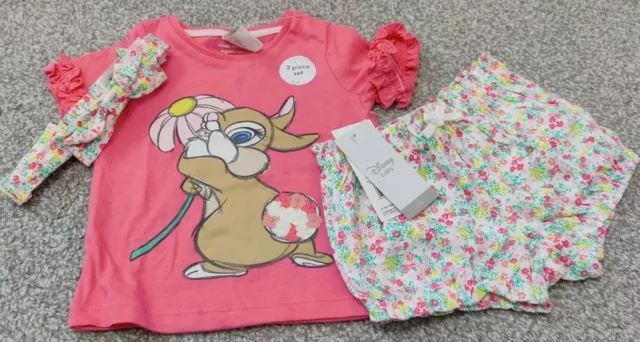 Baby Girls 3-6 Months Disney Bambi Outfit !NEW With Tags!
