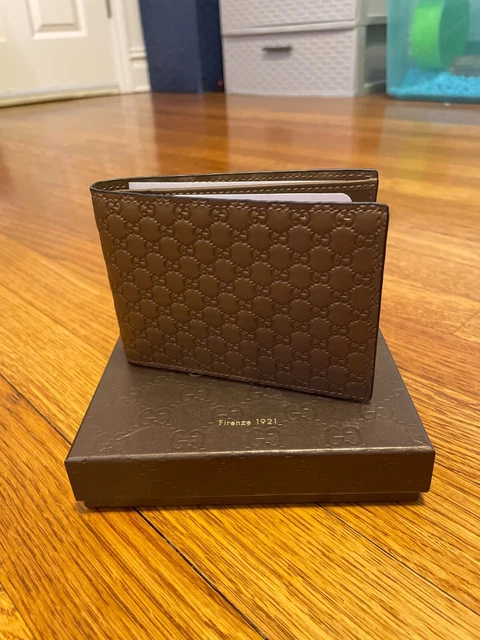  Gucci Microguccissima Mens Folding Wallet BRAND NEW 