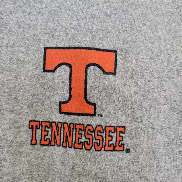 Vintage 90s University-of Tennessee Zip Hoodie Womens L 21x25 Gray Spellout USA 3