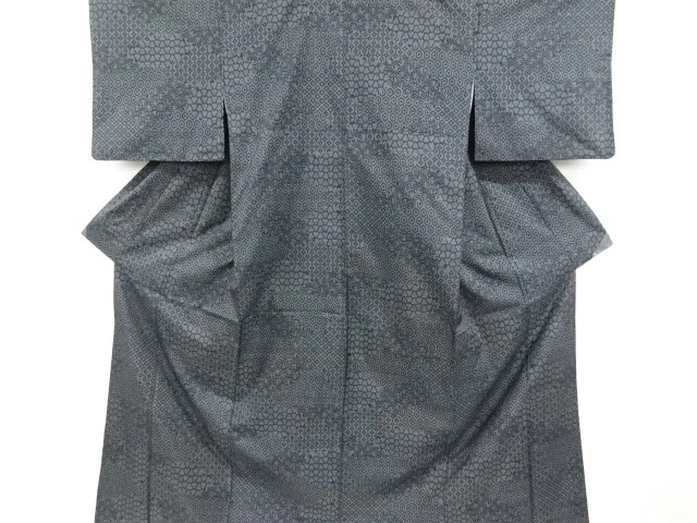 6875907: Japanese Kimono / Vintage Kimono / Doro Oshima Tsumugi / Woven Classica