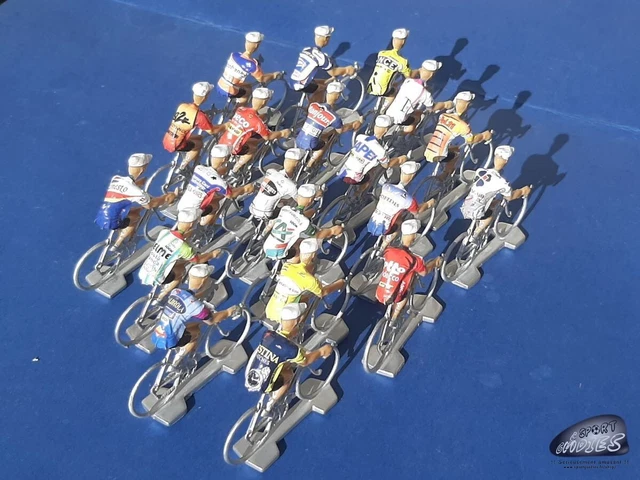 Figurines Cyclistes Cofalu – Tour De France 1975 – Série Complète De 15, Peintes Main