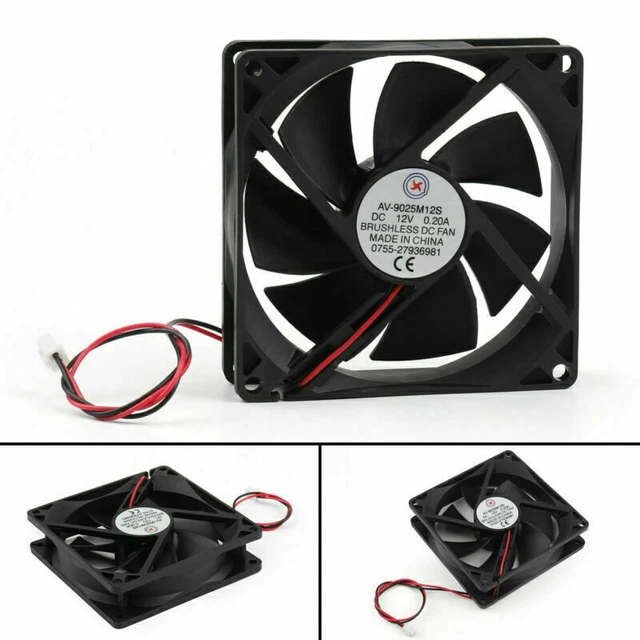 DC Brushless Cooling Fan 12V 0.2A 9025S 90x90x25mm 2 Pin CPU Computer Fan AUS