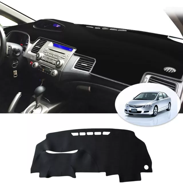 Leather Car Dashmat Dash Mat Dashboard Sun Cover For Honda Civic Acura CSX 06-11