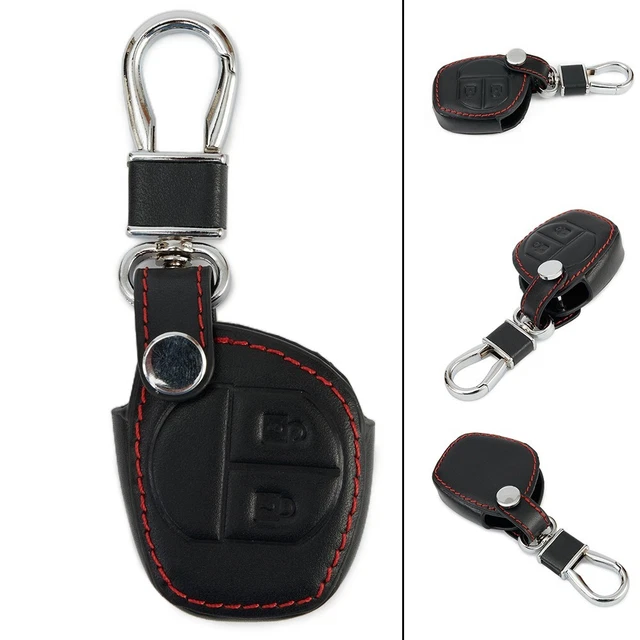 LLAVEROSMOTOR.ES Porte-clés Moto En Tissu Brodé | Noir/Blanc | 14.5x3.5cm | Résistant à L'Eau | Cadeau Homme