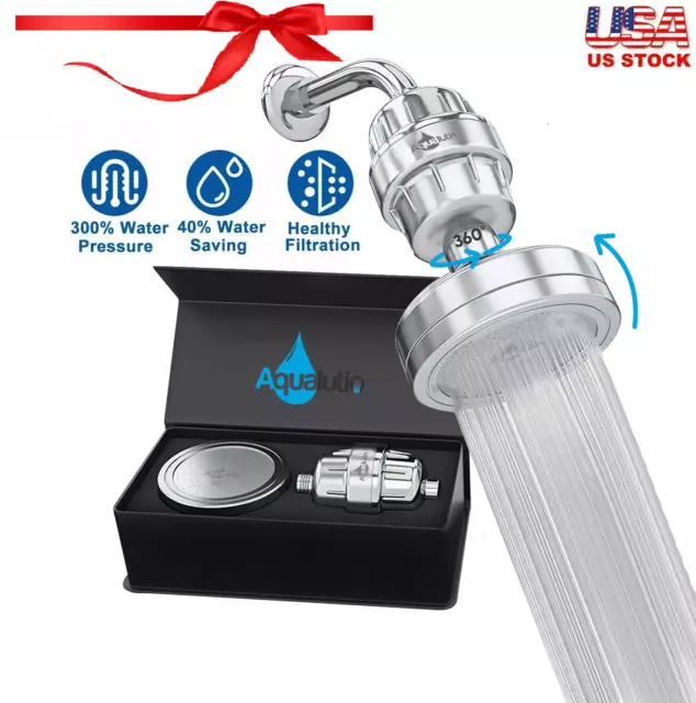 Luxury Filtered Shower Head Set - High Pressure Purifier Bathroom Filtration