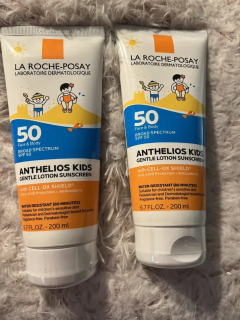 La Roche Posay Anthelios Kids Gentle Lotion SPF 6.7 fl oz SPF 50 EXP 7/24 + 2pk