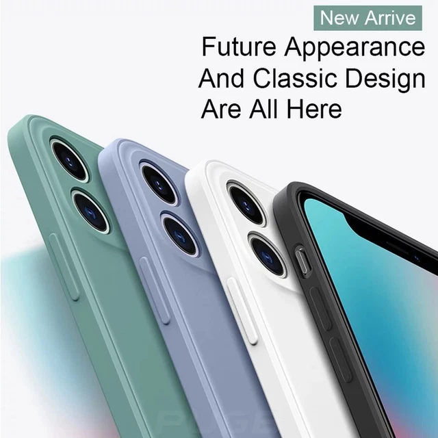 Liquid Silicone Case Camera Lens Cover For iPhone 14 13 12 11 Pro XS Max XR Mini