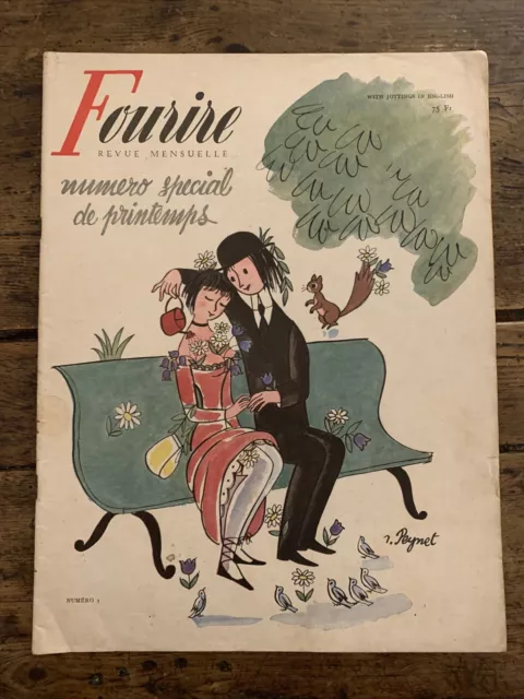 Revue  FOURIRE(Le RIRE)  1950 #03 Satire-Humour- Peynet-De La VERERIE- Bernad...