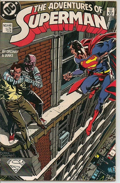 "Adv Of Superman" No 448 1988 "The Ledge"  C/A Jerry Ordway Dc Nmt+