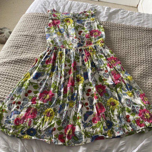 MINI BODEN GIRLS Party Dress Johnnie B Navy With Mess Over Skirt Age 11 12 Yrs 5.00 PicClick UK
