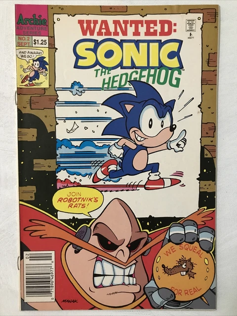 Sonic the Hedgehog No 1, July 1993, Archie Adventure Series Comics