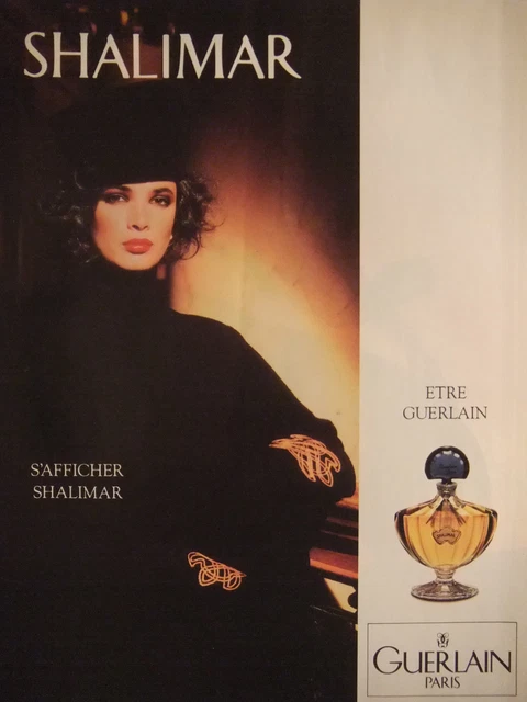 PUBLICITÉ DE PRESSE 1990 S'afficher Shalimar Être Guerlain