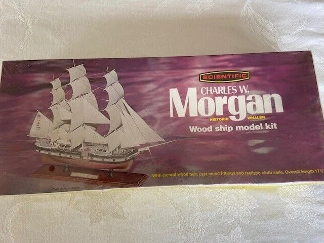 Vintage Scientific Charles W. Morgan Historic Whaler Wooden Ship Model Kit New Vintage Scientific Charles W. Morgan Historic Whaler Wooden Ship Model Kit New