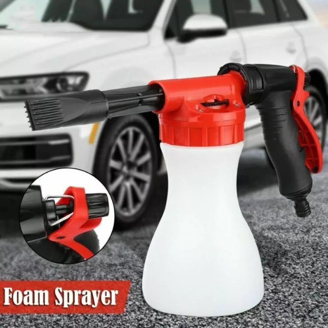 Snow Foam Car Wash Spray Gun Lance Uses Hose Pipe Multifunctional Bottle 900ML