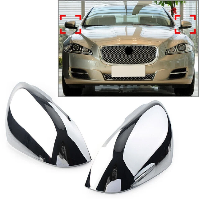 FANLIYA Jaguar Spiegelkappen Schwarz - Für XJ, XF, XK, I-Pace, XE Modelle