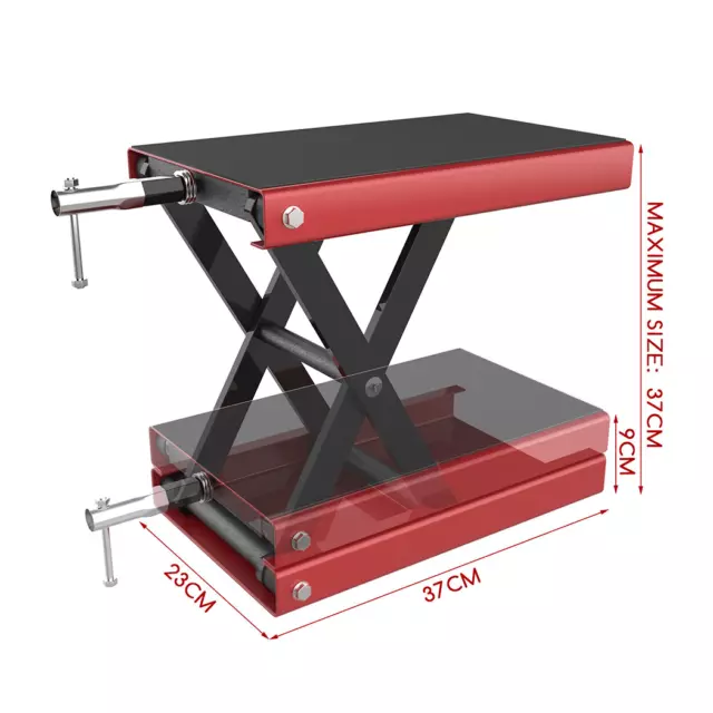 1500lbs Motorcycle Lift Bench Stand Motorbike Scissor Lift Jack Stand Bike 500kg 2