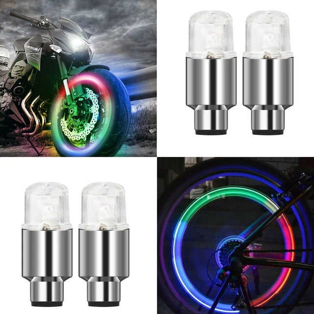 Solar Energy Auto Flash LED Car Wheel Hub Tire Tyre Valve Cap Light Lamp Mode