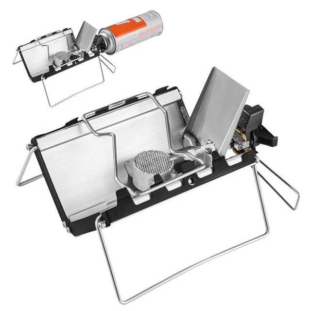 Cuisson Extérieure Butane Réchaud Camping Gaz DOMINOX - Portable 1250W | Brûleur Unique, Compatible Cartouche Butane 190g équipement Randonnée Cuisine