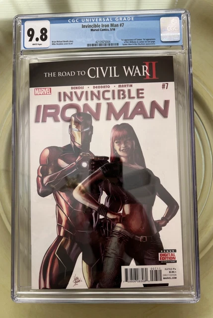 Invincible Iron Man 7, 1st Print, CGC 9.8,  First Appearance Riri Williams, 2015