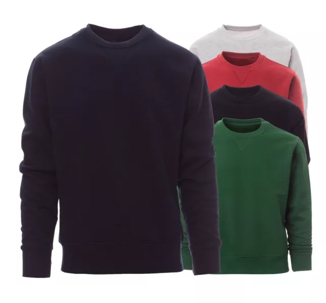 Felpa Girocollo Uomo Felpata in Cotone Raglan Des Amis Maglia da Lavoro Sport