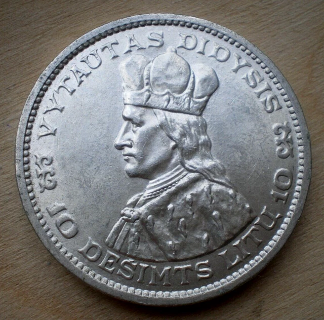 1936 Lithuania silver coin 10 litu,KM#83,14523 1936 Lithuania silver coin 10 litu,KM#83,14523