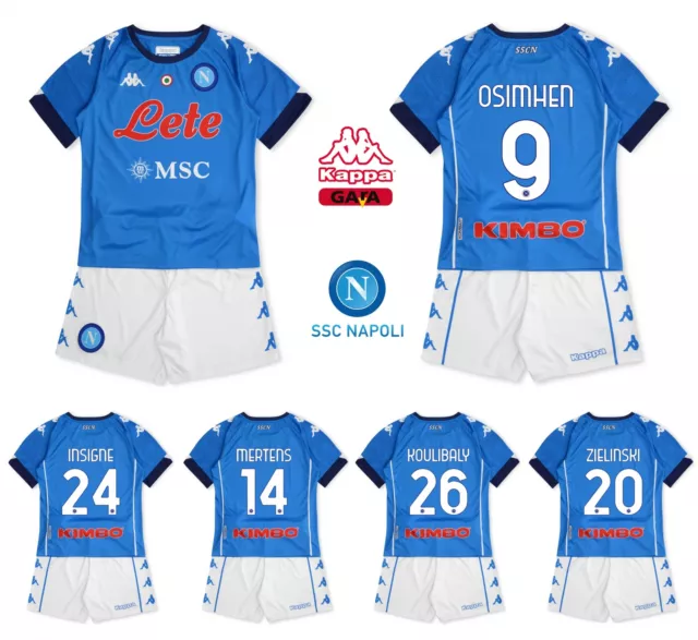 COMPLETO BAMBINO NAPOLI SSC 2020 21 Kappa Maglia Insigne Maradona